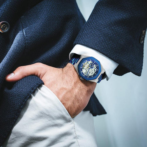 Mechanical Watch for Men Automatic Steel Strap -JW00698-Veeddydropshipping