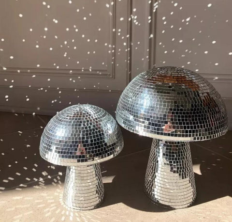 Mirror Ball Decor Reflective Mushroom Shape Ball-HA00321-Veeddydropshipping