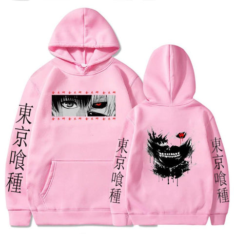 Anime Hoodie Men's Tokyo ghoul Hoodie Men's Casual Loose Print-Veeddydropshipping