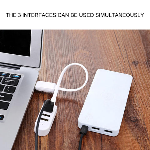 New 3 Port Usb Splitter One For Three 3A Charger Converter Extension Cable Line-PA00450-Veeddydropshipping