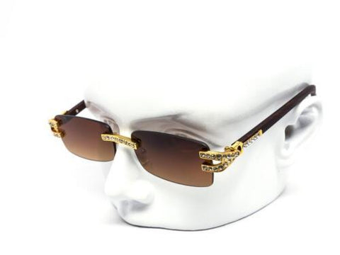 Quavo Migos Rimless Diamond SQUARE Frame-MF00831-Veeddydropshipping