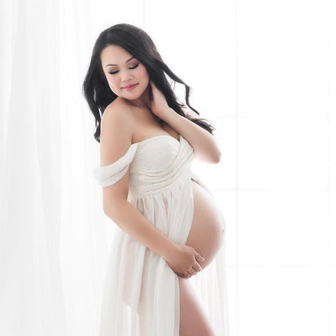 Pregnancy Gowns Dress For Photo Shoot Maternity Photography Props-TB00603-Veeddydropshipping