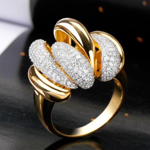 Big Rings With Cubic Zirconia Stones Wedding Engagement Jewelry -JW00393-Veeddydropshipping