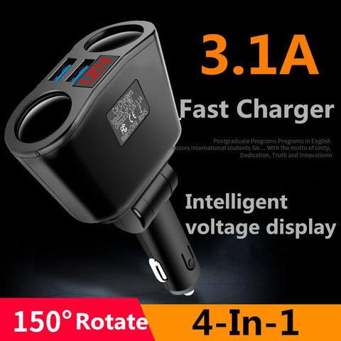 Car Charger 3.1A 2 Ports USB Car Charge-PA01173-Veeddydropshipping