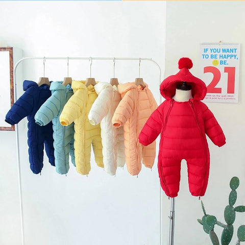 Winter Baby Clothes for Newborn Girls Boys Rompers Warm Jumpsuit-TB00702-Veeddydropshipping