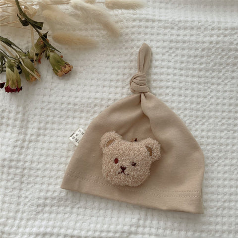 Soft Baby Hat for Newborns From 0 Cute Bear Cap Newborn Accessories Babies-TB00446-Veeddydropshipping