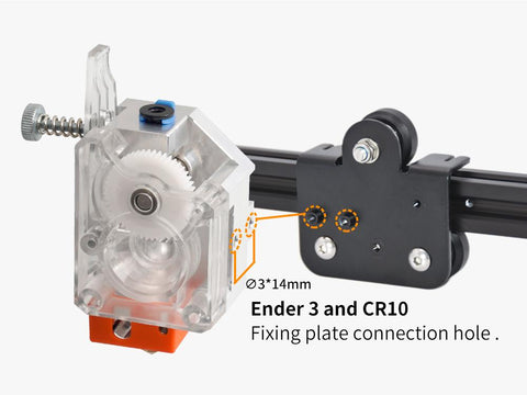 Extruder Volcano/V6 Head Dual Gears -CO01143-Veeddydropshipping