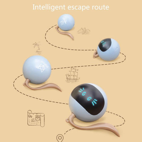 Automatic Smart Cat Toy USB Interactive Electric Jumping Ball-HA01455-Veeddydropshipping