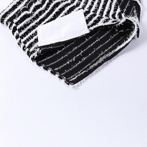 Hairy Side Split Shorts Women Mini Bottoms-WF00636-Veeddydropshipping