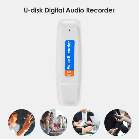 Professional Rechargeable U-Disk Portable USB Digital Audio Voice Recorder-CE01214-Veeddydropshipping