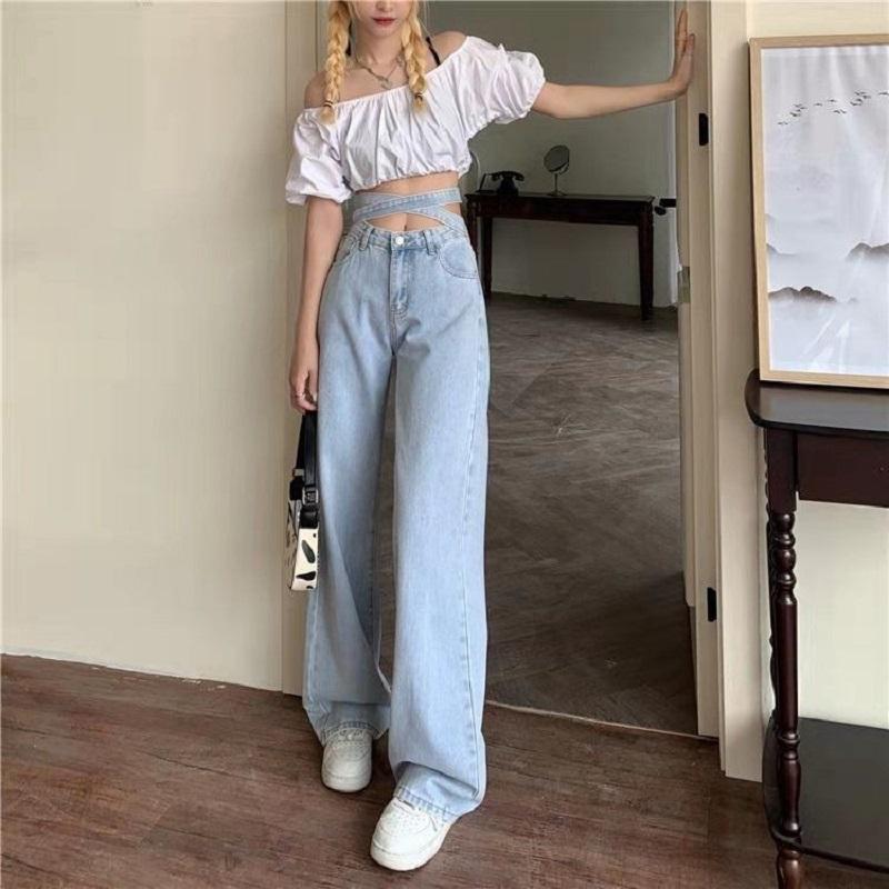 High Waist Women Flare Jeans-Veeddydropshipping