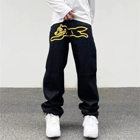Jeans Mens Retro High Street Oversize Casual Denim-MF00444-Veeddydropshipping