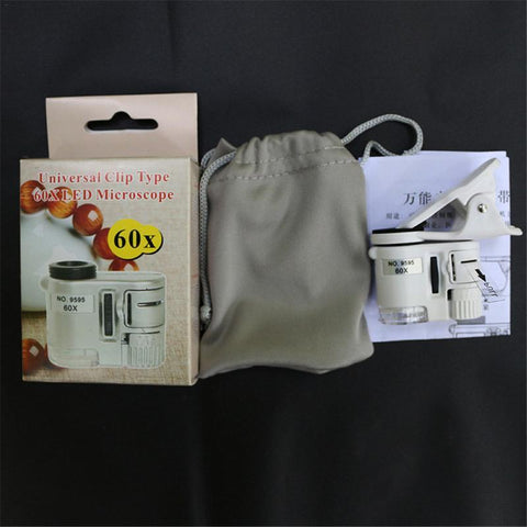 Mobile Phone Microscope Magnifying Glass Mobile Phone Camera Video 60 Times Mini-PA00658-Veeddydropshipping