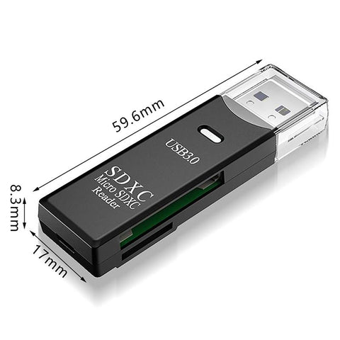 2 IN 1 Card Reader USB 3.0 Micro SD TF Card Memory Reader High Speed -CE01422-Veeddydropshipping