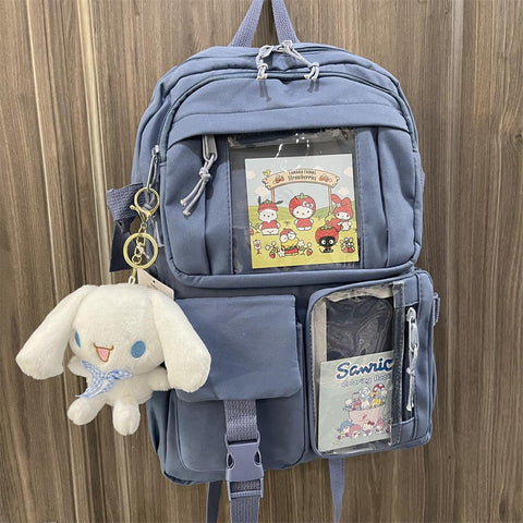 Lovely Sanrio Backpack Large Capacity Kuromi Hello Kitty Melody-TB00067-Veeddydropshipping