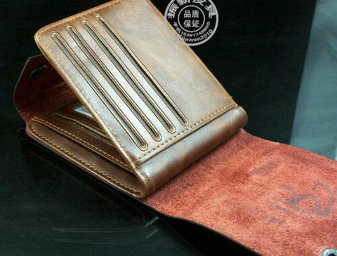 Wallet Brown Cowboy Bifold Card Holder-MF00814-Veeddydropshipping