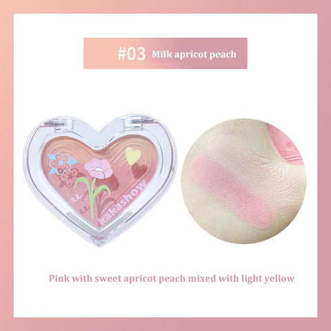 Gradient Blush Palette Cheek Silky Powder Matte-BH00718-Veeddydropshipping
