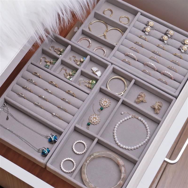 Jewelry Box Organizer DIY Display Tray Portable Storage -JW01723-Veeddydropshipping
