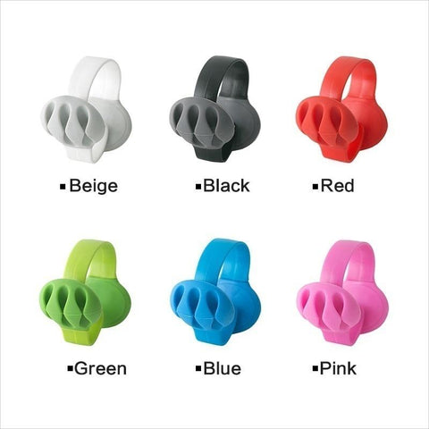 Universal Three Slot Plastic Cord Divider Wire Cable Clips Organizer Holder Fixer Winder-PA00907-Veeddydropshipping