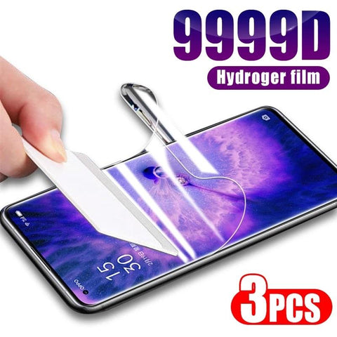 3PCS Hydrogel Film For OPPO Find X3 X2 X5 Pro Neo Screen Protector For OPPO R17 F19 F21-PA00567-Veeddydropshipping