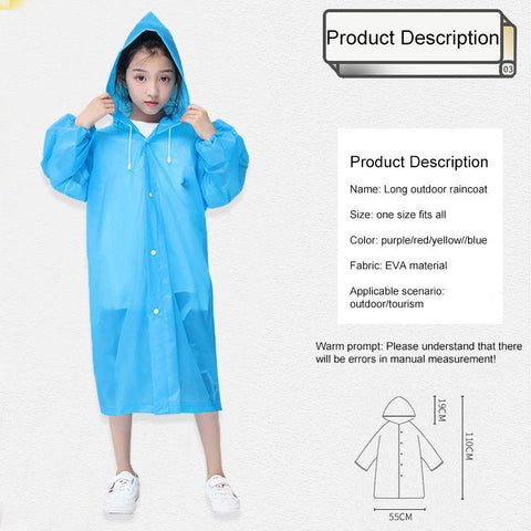 Children Raincoats Adult Raincoat Thickened Waterproof-HA00971-Veeddydropshipping