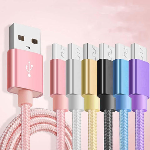 2 Meters Nylon Braided Data Cable Replacement for Android Data Line Charging-PA00401-Veeddydropshipping