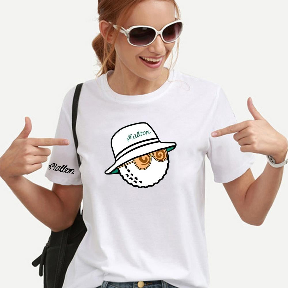 Malbon Golf T-Shirt Men Women 2023 Summer Cotton Golf Top Malbon Golf Bucket-OS00871-Veeddydropshipping