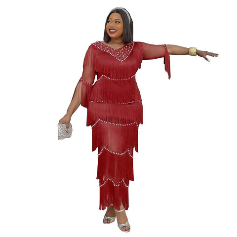 Plus Size African Party Dresses for Women-WF01698-Veeddydropshipping