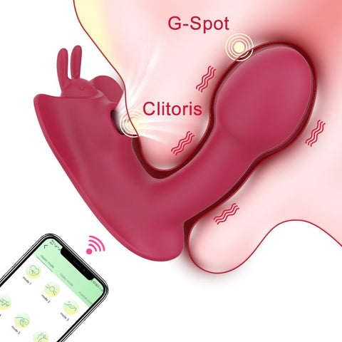 G Spot Sucking Bluetooth APP Dildo Vibrator Clit Sucker Clitoris Stimulator -BH01178-Veeddydropshipping