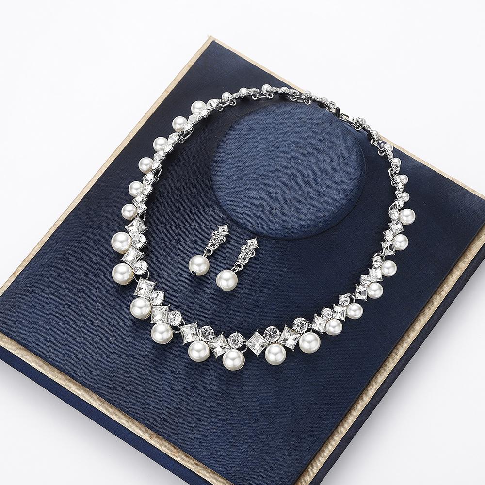 Pearl Jewelry Sets Romantic Wedding Accessories  -JW00369-Veeddydropshipping