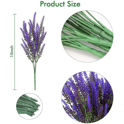 Artificial Flowers Romantic Provence Lavender Wedding Decorative-HA00681-Veeddydropshipping