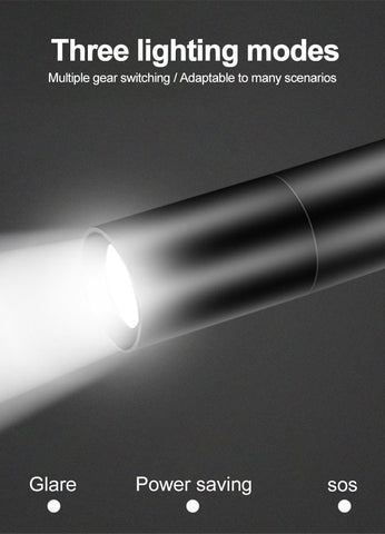 Mini LED Torch Strong Light Flashlight Multi-Purpose Portable Self Defense-TI00796-Veeddydropshipping