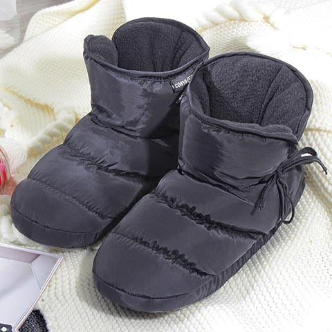 Indoor Silent Soft Sole Men Home Casual Shoes Thickened Down-cotton-BS01137-Veeddydropshipping