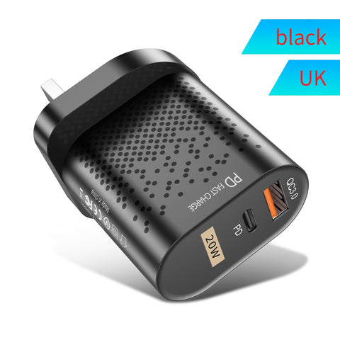 US Standard Charging Plug 3.0 Fast Charge PD Charger 18W for Apple Android -CE00157-Veeddydropshipping