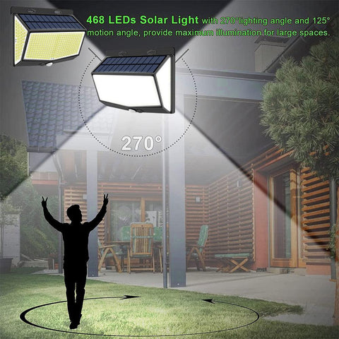 248 468 LED Solar Motion Sensor Lights Outdoor Solar Lamp Sunlight-TI00829-Veeddydropshipping