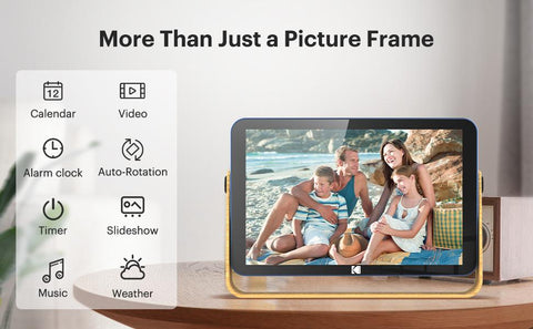 10 Inch WiFi Digital Picture Frame Built-in Battery 1280*800 IPS Touch Screen,16GB Storage -CE00322-Veeddydropshipping