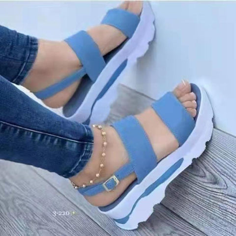 Platform Shoes Summer Beach Sandalias Mujer Casual Elegant Wedges-BS00816-Veeddydropshipping
