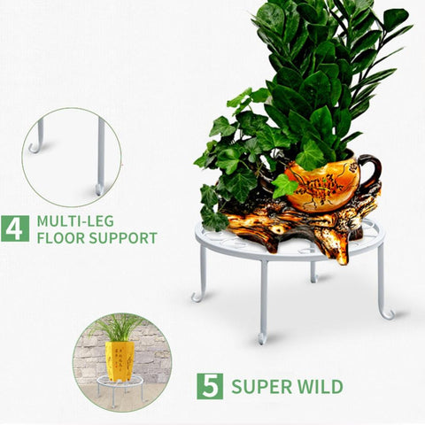 Iron Flower Rack Floor Houseplant Stand-HA01745-Veeddydropshipping
