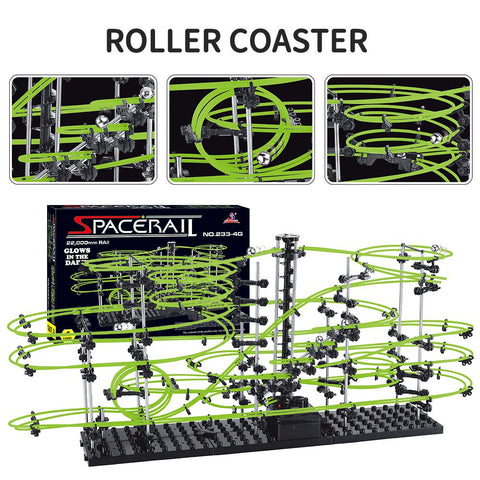 Spacerail Roller Coaster Model Marble Run Ball Set for Adults Creative Building-TB01482-Veeddydropshipping