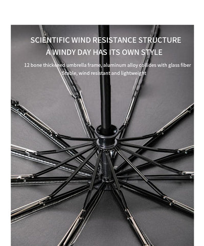 Strong Umbrella  Enlarge 108cm Diameter Automatic-HA01153-Veeddydropshipping
