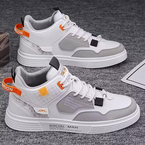 Men Trend Korean Version Lace Up Student Casual Shoes-BS01351-Veeddydropshipping
