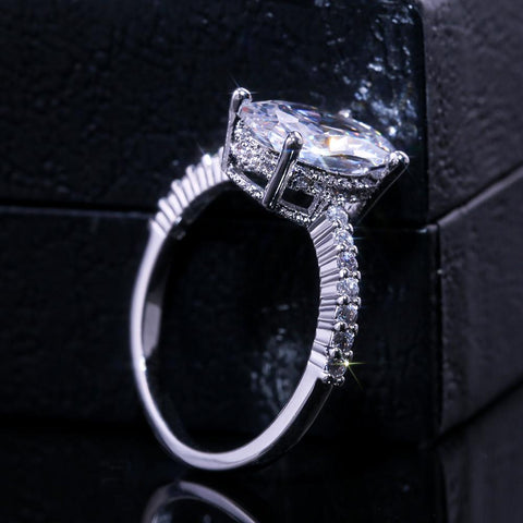 Finger Ring Band Dazzling Brilliant Wedding Anniversary Gift  -JW00579-Veeddydropshipping