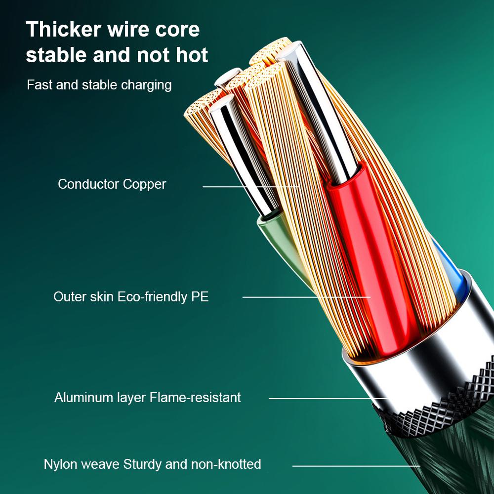 120W USB Data Cord Type C Cable Super Fast Charging Wire-Veeddydropshipping