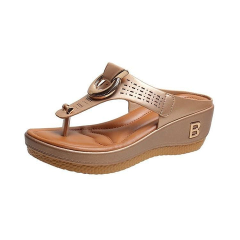 Wedge Platform Sandals Outdoor Casual Open-Toed Shoes-BS01143-Veeddydropshipping