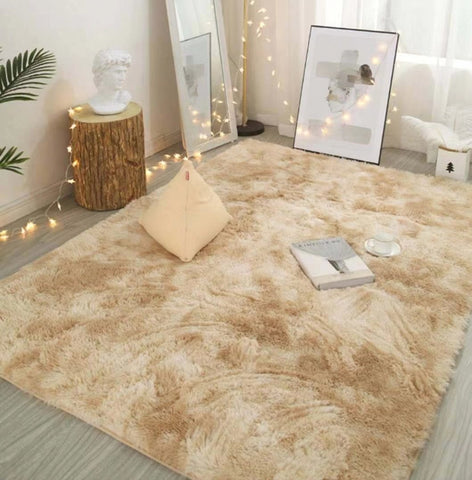 Nordic tie-dye carpet wholesale plush bedroom blanket-HA00426-Veeddydropshipping