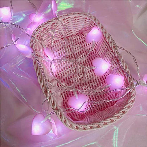 10/20leds LED Love String Lights Pink Purple Blue Christmas Wedding Birthday-TI00926-Veeddydropshipping