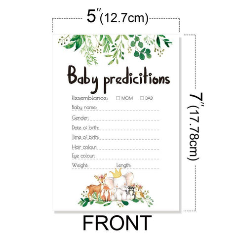 10 Pack Advice and Prediction Cards for Baby Shower Game Parent Message-TB00799-Veeddydropshipping