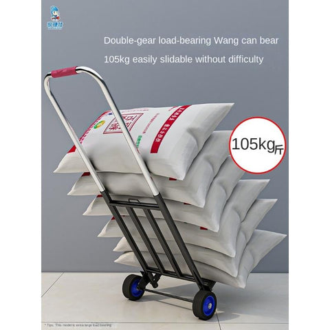 Folding and retractable trolley home shopping-HA01685-Veeddydropshipping