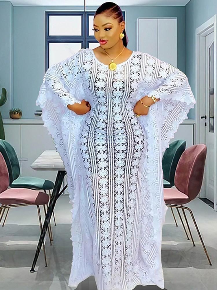 Women African Elegant Dashiki Maxi Dress-WF01655-Veeddydropshipping