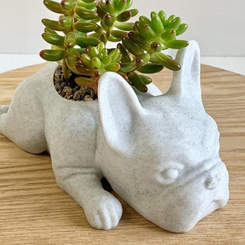 The Puppy Statue Planter Decoration-HA00251-Veeddydropshipping